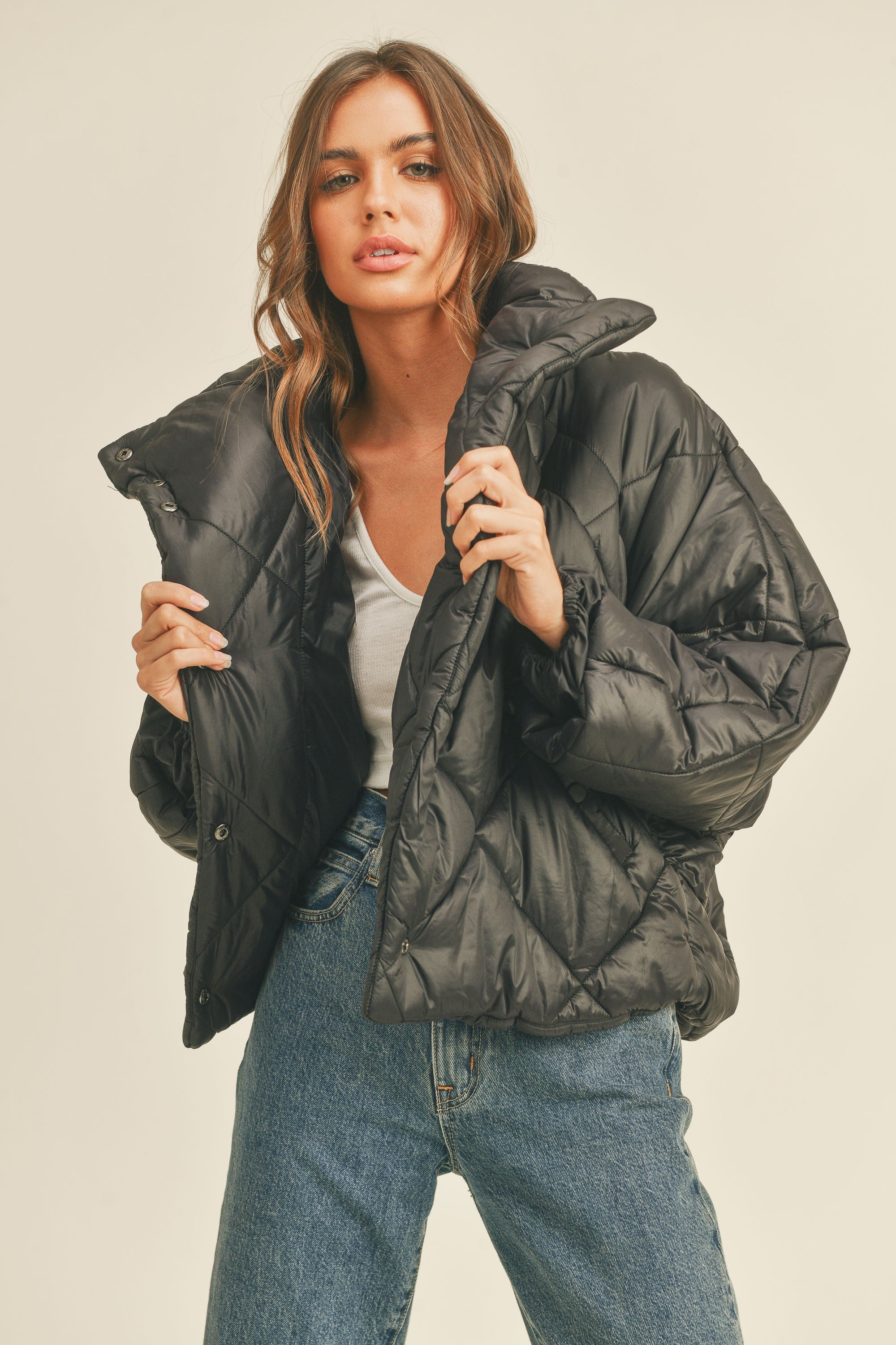 Everyday Quilted Puffer - Black
